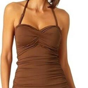 Anne Cole Brown Bikini Top